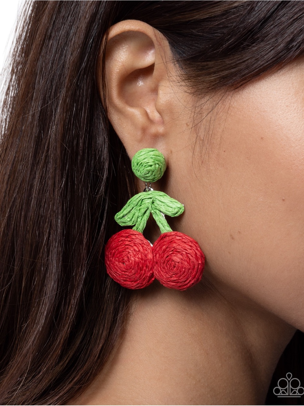 paparazzi Red and Green Cherry Drop Earrings